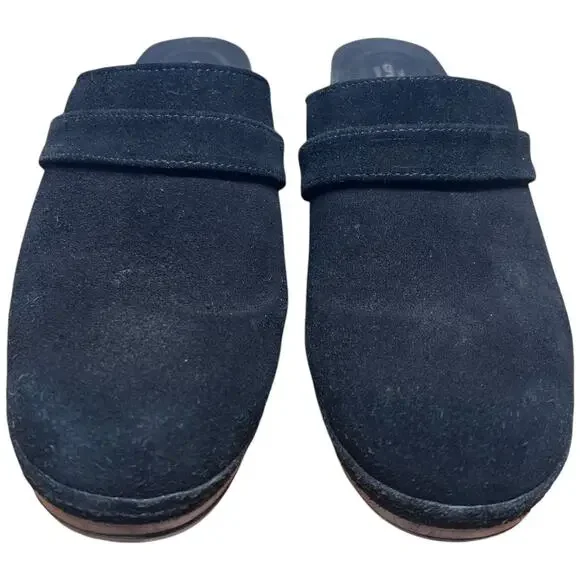 CROCS Sarah Women's 8 Black Suede Clog Slip On Mule Triple Comfort Lightweight - Picture 9 of 16